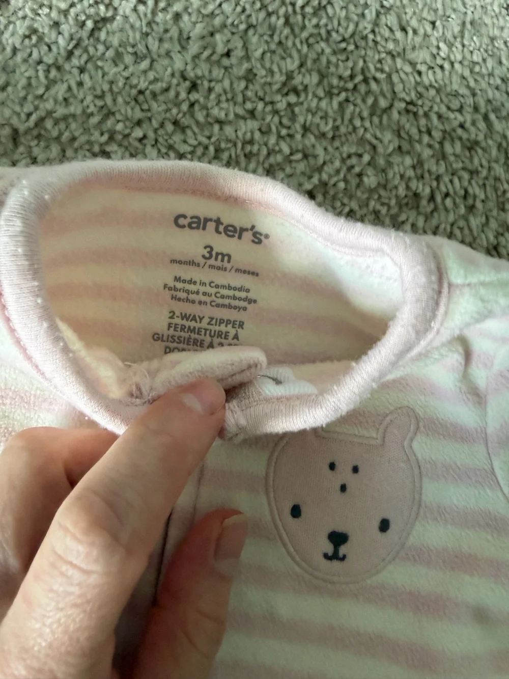 Carter’s Two Way Zipper Footies set of 2
